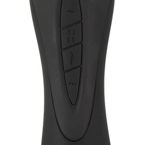 XouXou Luxuriöser E-Stim Wand & Vibrator, Größe: 23,1 cm, Farbe: Schwarz