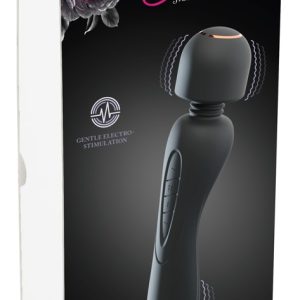 XouXou Luxuriöser E-Stim Wand & Vibrator, Größe: 23,1 cm, Farbe: Schwarz