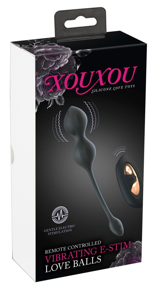 XouXou RC Vibrating E-Stim Love Balls - Luxuriöses Vibro- und E-Stim-Spielzeug