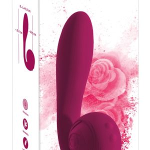 Rosenrot Bendable Spot-on Vibrator - Flexibler Klitorisschmeichler - Wasserdicht - 10 Vibrationsmodi