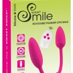 Sweet Smile RC Double Pleasure Love Balls - Vibrobullets, Silikonband, 2 Motoren, 10 Vibrationsmodi, wasserdicht, wiederaufladbar, flexibel, lila