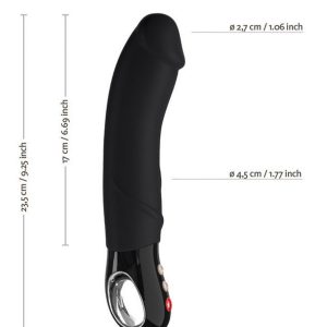 Black Velvet - G-Punkt Vibrator - wasserfest - Silikon - 23,5 cm - Schwarz