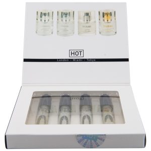 HOT Pheromon Parfum Tester-Box für Frauen, Set mit 4 Düften