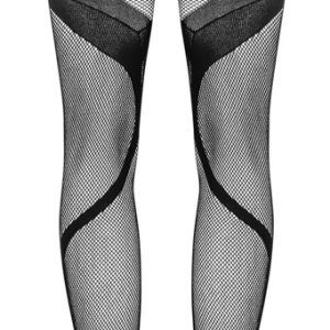 Obsessive Ouvert Strumpfhose S336 - Schwarz, Cut-outs, Netzstoff