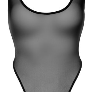 Noir - Power Mesh Stringbody, schwarz, knapp, scharf