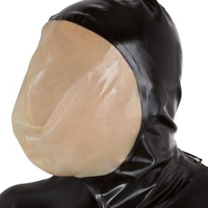 Latex Vakuum-Maske mit erweitertem Gesichtsfeld