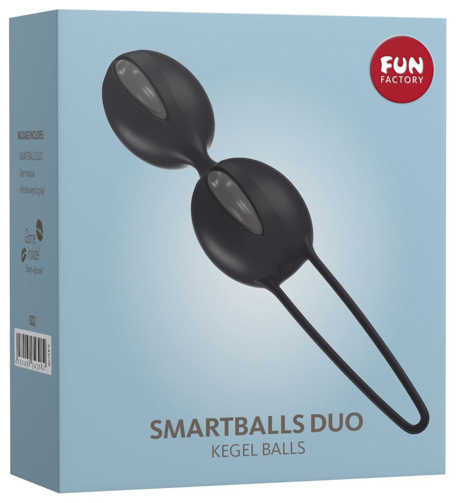 FUN FACTORY SMARTBALLS DUO Liebeskugeln - Beckenbodentraining in Rot 10cm - Made in Germany