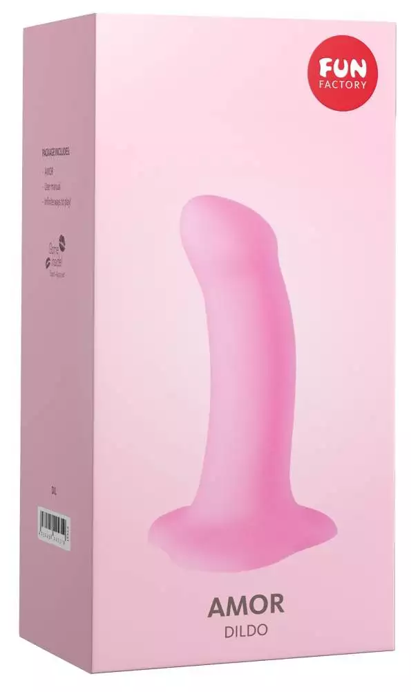 50023970000_verp Fun Factory Amor Saugfuß-Dildo 13cm, G-Punkt Stimulation, Silikon, Schwarz