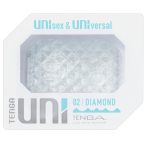 Tenga Uni Diamond Masturbator-Sleeve in Schwarz