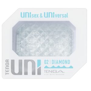 Tenga Uni Diamond Masturbator-Sleeve in Schwarz