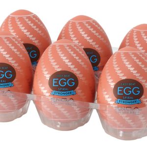 Tenga Einmal-Masturbator Egg Spiral Stronger 6er Pack, klar