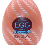 Tenga Einmal-Masturbator Egg Spiral Stronger - Intensive Spiral-Reizstruktur - Diskretes Ei-Design - Inklusive Gleitgel - 7 cm - 1 Stück