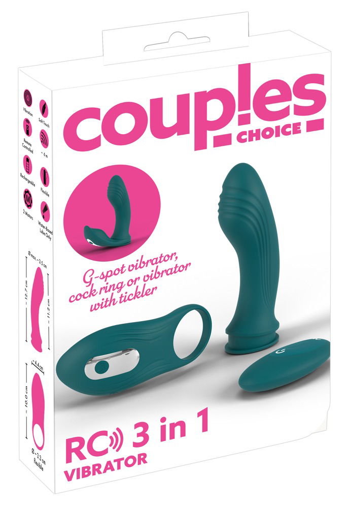 Couples Choice RC 3-in-1 Vibrator Set