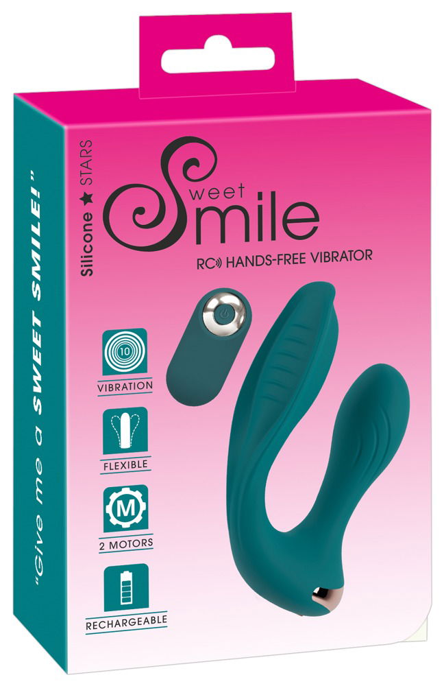 Sweet Smile Doppelvibrator - RC Hands-free Vibrator für intensive Dual-Stimulation