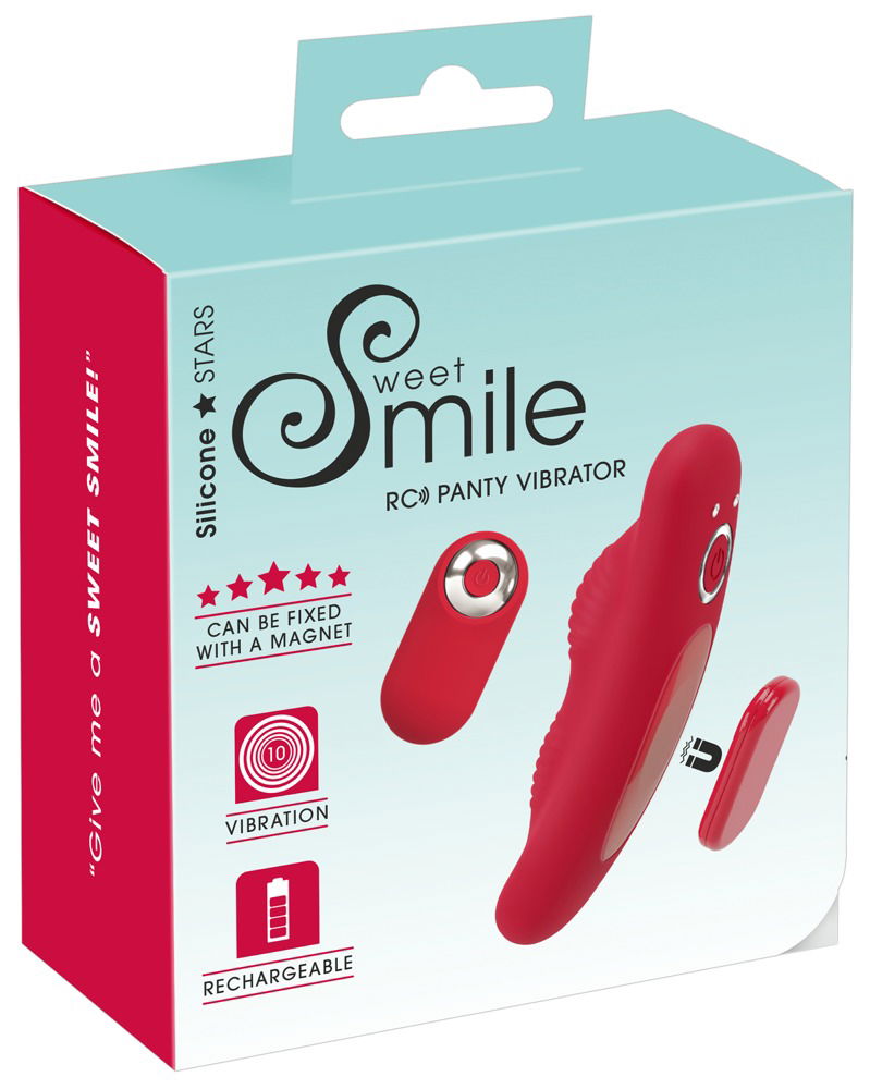 Sweet Smile Panty Vibrator - Intensiver Spaß im Slip - Silikon - Schwarz