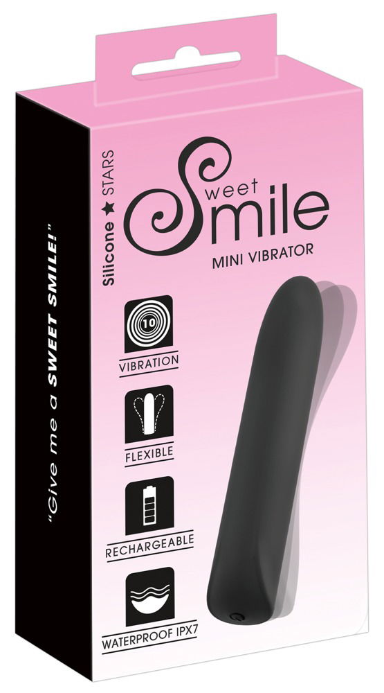 Sweet Smile Mini Vibrator - Silikon, kraftvoll & kompakt, wasserdicht, 10 Vibrationsmodi