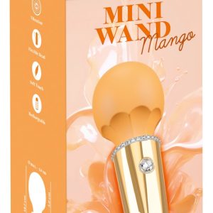 You2Toys Mini Wand Mango - Massagestab mit 10 Vibrationsmodi, wiederaufladbar, Sorbet-Farbe