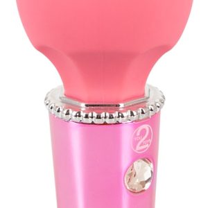 You2Toys Mini Wand Berry Massagestab - Sorbet-Farbe, Metallic-Optik, Glitzerstein