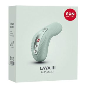 Fun Factory Laya III - Auflegevibrator, wasserdicht, Silikon, 10,8 cm lang, 4,7 cm breit, 3 Vibrationsmodi, 7 Geschwindigkeiten