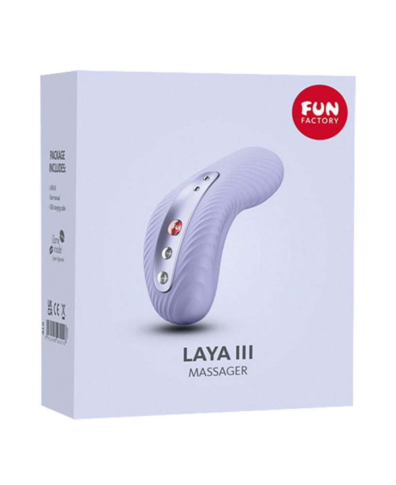 Fun Factory Laya III - Auflegevibrator, wasserdicht, 10,8 cm, silikon, schwarz