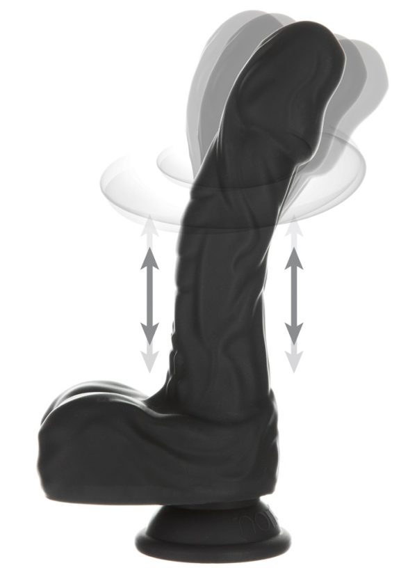 Naked Addiction Stoßvibrator 8,6" Rotating & Thrusting Dong - Rot