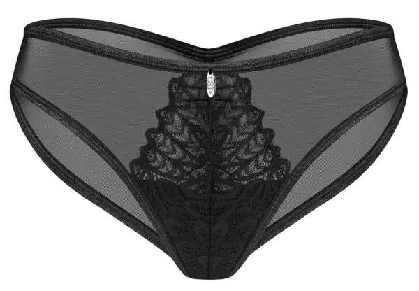 Obsessive Donarella Slip in Schwarz, Zarte Eleganz, Größe S-XXL