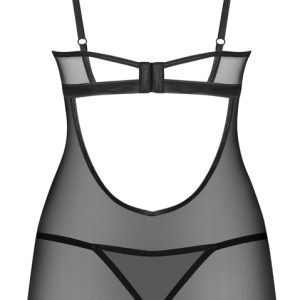 Obsessive 3-teiliges Set Donarella - Schwarz, Erotisch elegante Attraktion