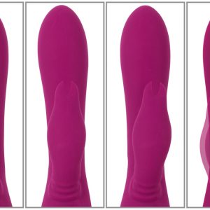 Javida 3 Function Vibrator - Synchron-Stimulation mit Extras, wasserdicht, wiederaufladbar, Silikon