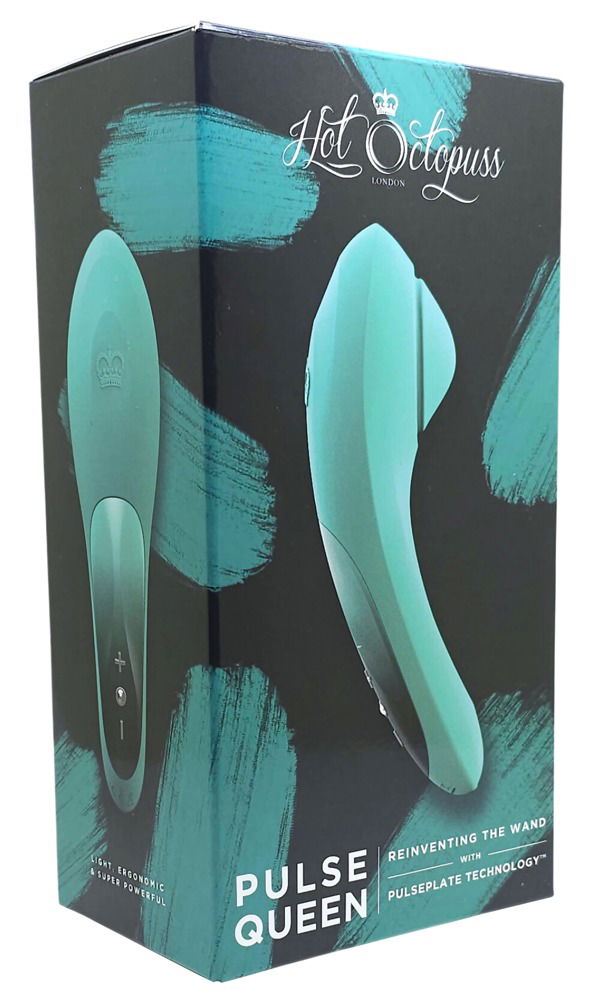 Hot Octopuss Pulse Queen - Zauberstab Vibrator, wasserdicht, 7 Modi, 9 Geschwindigkeiten, USB wiederaufladbar