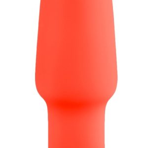 b-Vibe Rimming 2 Analvibrator - Silikon, rotierende Massageperlen, Fernbedienung - Rot