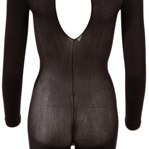 NO:XQSE Catsuit ouvert - Aufregend transparenter Langarm-Catsuit S/M