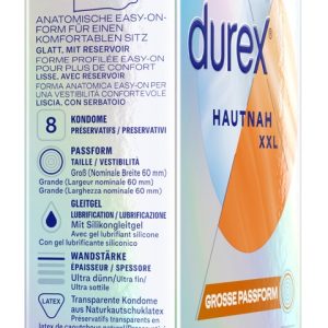 Durex Hautnah XXL Kondome - dünn & befeuchtet (8 Stück)