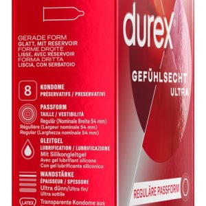 Durex Gefühlsecht Ultra - Transparente Kondome (8 Stück)