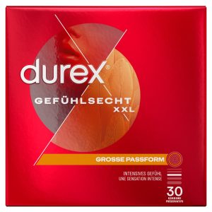 Durex XXL Kondome, extra groß, transparent