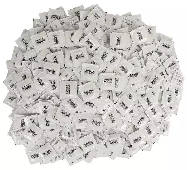 Secura Klassiker Transparente Kondome mit Silikonbeschichtung transparent 1000 Stück