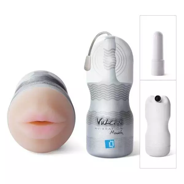 Vulcan Vibrating Mouth - Gefühlsechter Masturbator mit Vibrobullet (1 Stück)