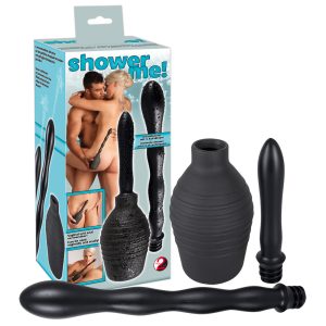 You2Toys Intimdusche - Schwarze Intimdusche mit austauschbaren Schraub-Aufsätzen