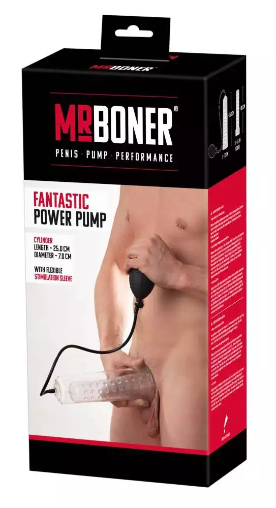 Mister Boner Power Pump - Penispumpe mit Noppenstruktur