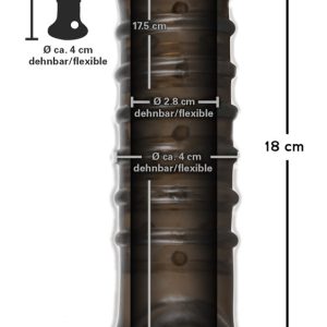 Rebel Intense Lustgefühl - Penishülle mit Hodenöffnung Rauch