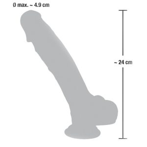 Medical Silicone Naturdildo - Lebensecht & Saugfuß