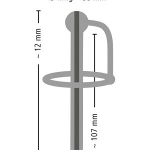 Penisplug Piss Play, Marke PPlug. Fester Sitz, mit Stopper. Hochwertiges Silikon, nahtlos verarbeitet. Schwarz (1 Stück)