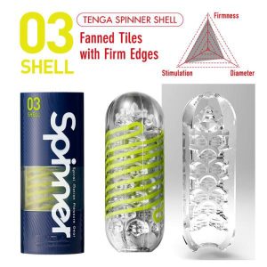 TENGA Spinner Tetra - Dreheffekt-Masturbator Transparent/Grün