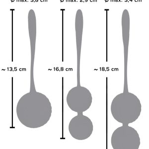 Sweet Smile 3 Kegel Training B - Liebeskugeln im Set für effektives Beckenbodentraining