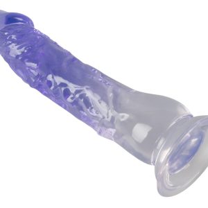 Crystal Naturdildo mit Saugfuß - 22,5 cm Transparent/Lila