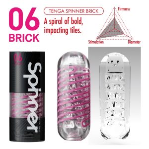 TENGA Spinner Tetra - Dreheffekt-Masturbator Transparent/Lila