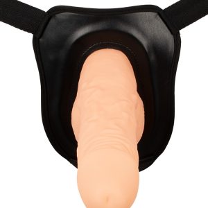 Excellent Power Erection Assistant Hollow Strap-On Hautfarben hell/Schwarz