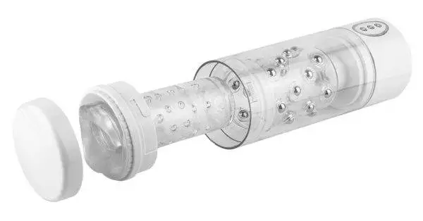 Pipedream Extreme Toyz - Rotierender Masturbator mit 7 Modi und Richtungswechsel Transparent/Pink/Weiß Pipedream Extreme Toyz - Rotierender Masturbator mit 7 Modi und Richtungswechsel Transparent/Pink/Weiß