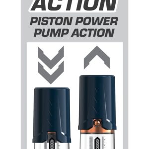 Pump Worx Max Boost - Transparente Penis-/Potenzpumpe Transparent/Blau