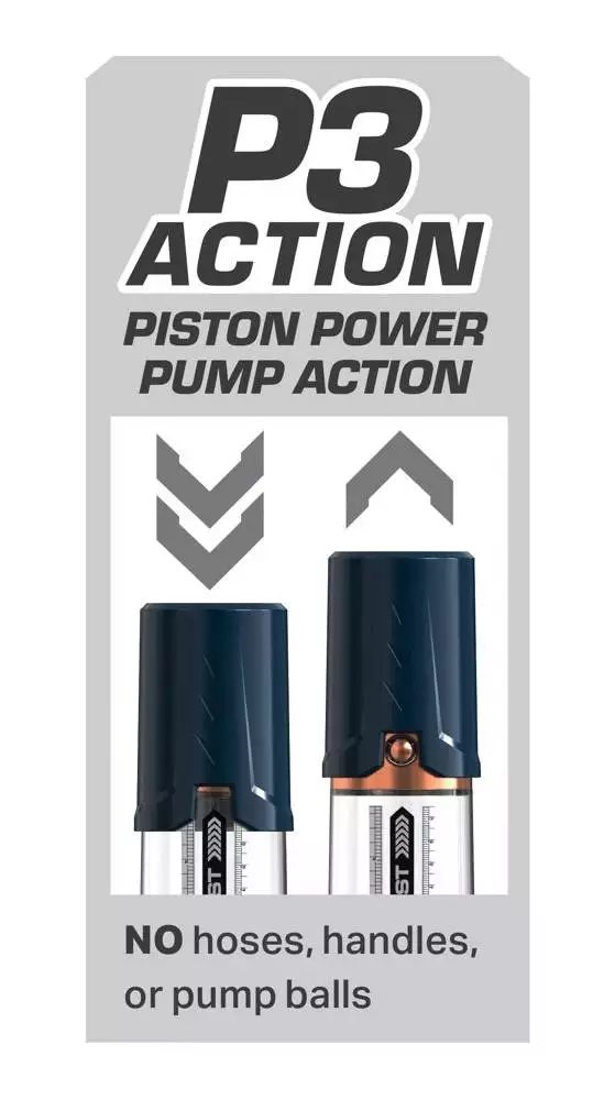 Pump Worx Max Boost - Transparente Penis-/Potenzpumpe Transparent/Blau