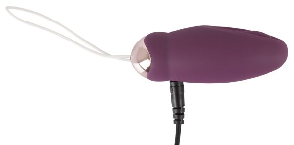 Javida Vibro-Ei mit Klopf-Funktion - Training und Stimulation Lila/Rosegold